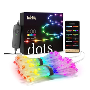 Twinkly - LED RGB Exterior regulação tira DOTS 400xLED 20 m IP44 Wi-Fi