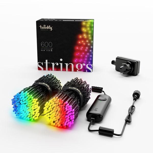 Twinkly - LED RGB Regulação exterior Corrente de Natal STRINGS 600xLED 51,5m IP44 Wi-Fi
