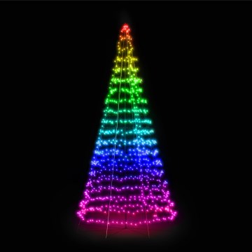 Twinkly - LED RGBW Árvore de Natal para exterior dimerizável LIGHT TREE 1000 LEDs 6 m IP44 Wi-Fi