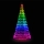 Twinkly - LED RGBW Árvore de Natal para exterior dimerizável LIGHT TREE 1000 LEDs 6 m IP44 Wi-Fi