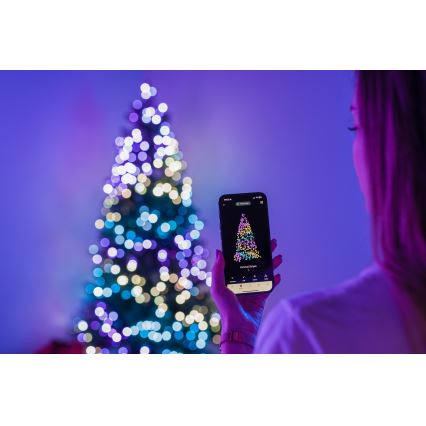 Twinkly - Árvore de Natal LED RGBW dimerizável TREE 435 LEDs 2,1 m Wi-Fi