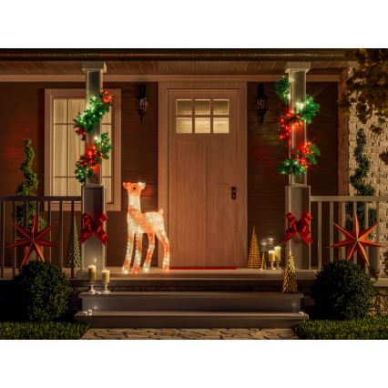 Twinkly - Rena de Natal LED RGBW com dimmer para exterior REINGEERS 200xLED IP44 Wi-Fi