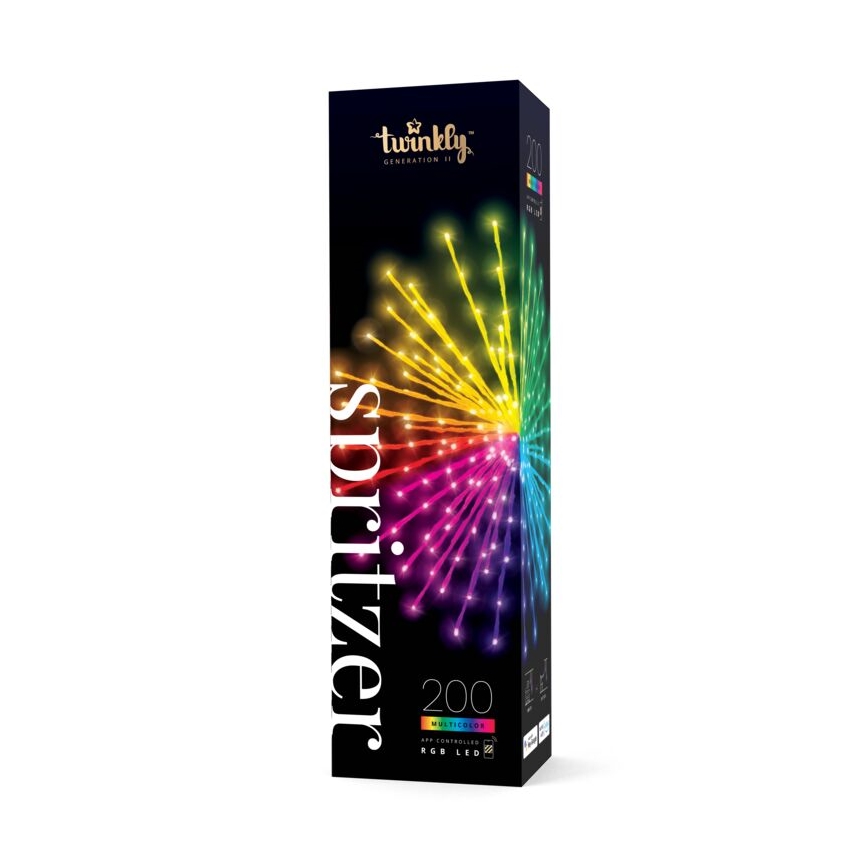 Twinkly - LED RGB Regulação exterior poinsétia SPRITZER 200xLED IP44 Wi-Fi