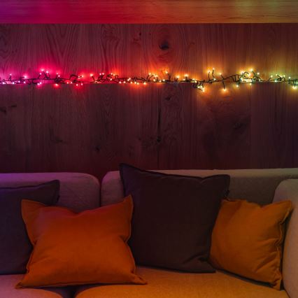 Twinkly - Corrente de Natal exterior regulável RGBW LED CLUSTER 400xLED 9,5m IP44 Wi-Fi