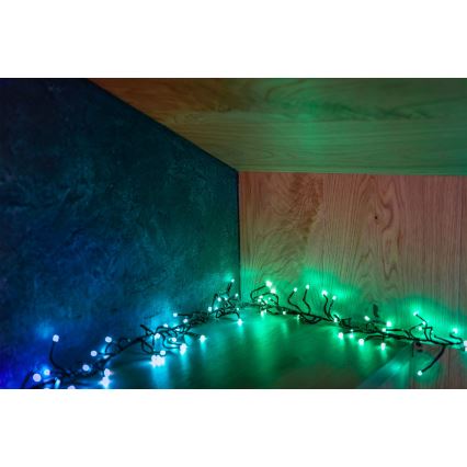Twinkly - Corrente de Natal exterior regulável RGBW LED CLUSTER 400xLED 9,5m IP44 Wi-Fi