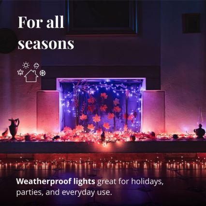 Twinkly - Corrente de Natal exterior regulável RGBW LED CLUSTER 400xLED 9,5m IP44 Wi-Fi