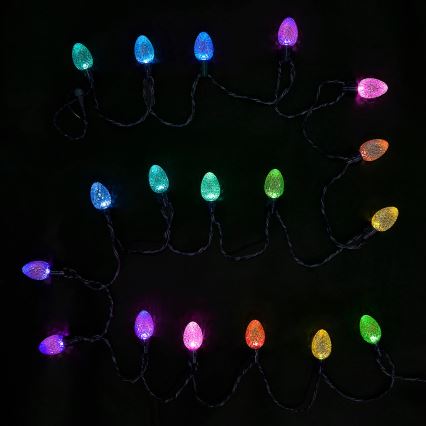 Twinkly - LED RGB Regulação exterior Corrente de Natal FACETED 40xLED 14,5 m IP44 Wi-Fi