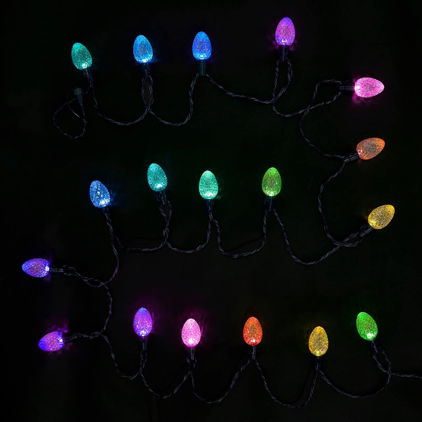 Twinkly - LED RGB Regulação exterior Corrente de Natal FACETED 40xLED 14,5 m IP44 Wi-Fi