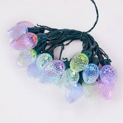 Twinkly - LED RGB Regulação exterior Corrente de Natal FACETED 40xLED 14,5 m IP44 Wi-Fi