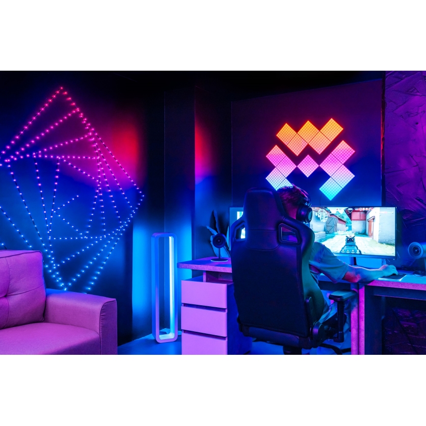 Twinkly - Cordão de luzes de Natal DOTS LED RGB dimerizável 60 LEDs 7 m USB Wi-Fi