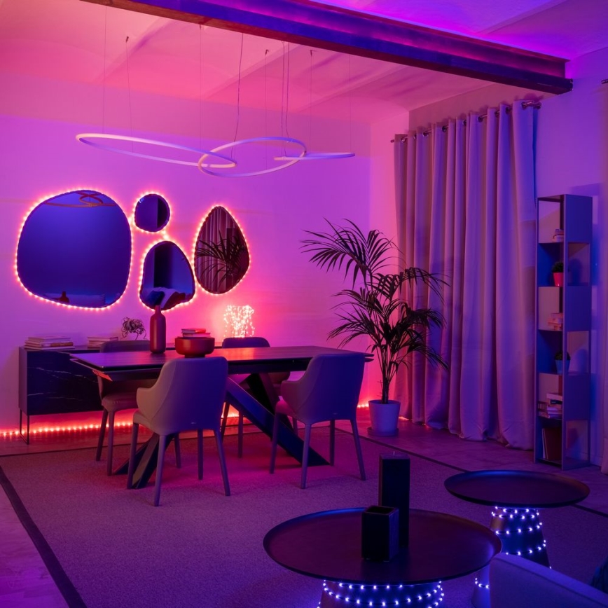 Twinkly - LED RGB Exterior regulação tira DOTS 200xLED 10 m IP44 Wi-Fi