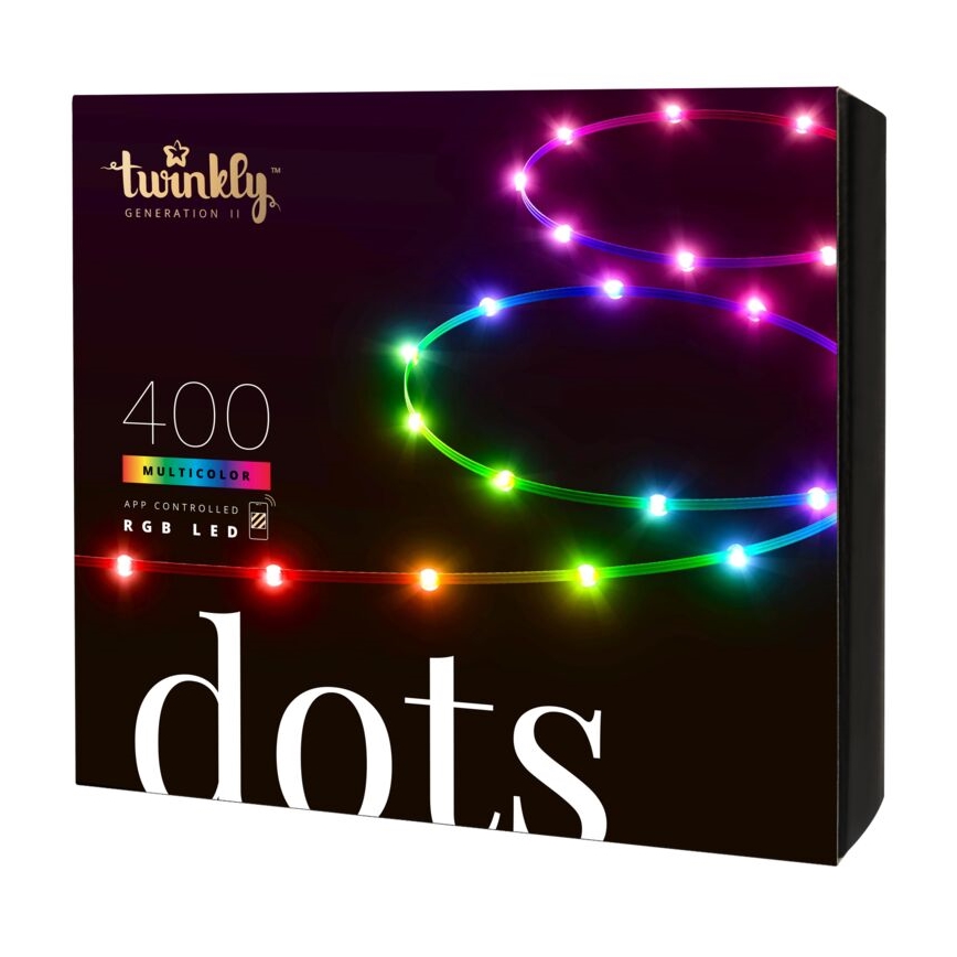 Twinkly - LED RGB Exterior regulação tira DOTS 400xLED 20 m IP44 Wi-Fi