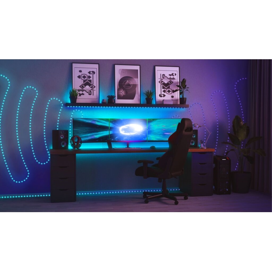 Twinkly - LED RGB Exterior regulação tira DOTS 400xLED 20 m IP44 Wi-Fi