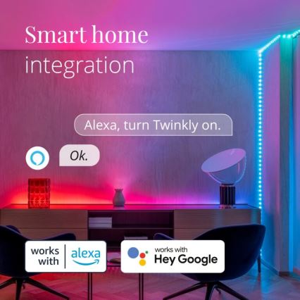 Twinkly - LED RGB Exterior regulação tira DOTS 400xLED 20 m IP44 Wi-Fi
