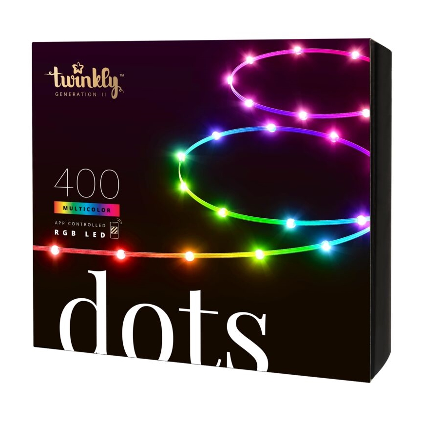 Twinkly - LED RGB Exterior regulação tira DOTS 400xLED 20 m IP44 Wi-Fi