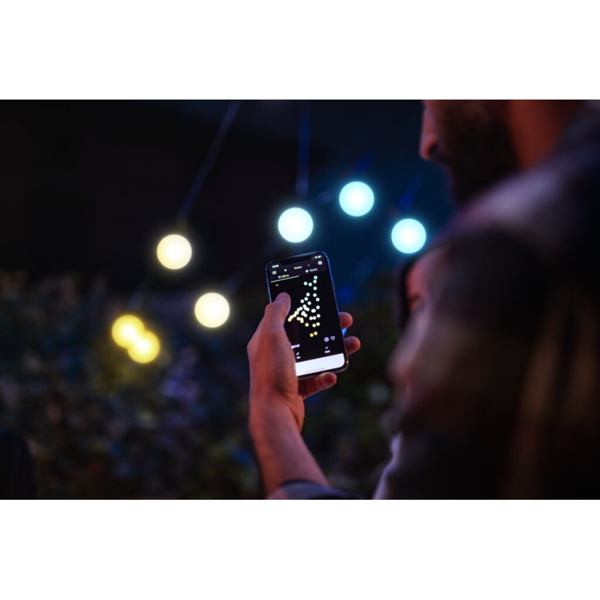 Twinkly - LED Regulação exterior corrente decorativa FESTOON 20xLED 14m IP44 Wi-Fi