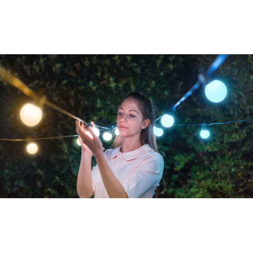 Twinkly - LED Regulação exterior corrente decorativa FESTOON 20xLED 14m IP44 Wi-Fi