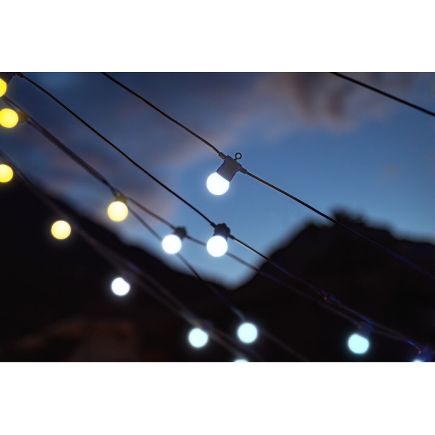 Twinkly - LED Regulação exterior corrente decorativa FESTOON 20xLED 14m IP44 Wi-Fi