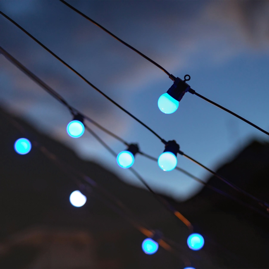 Twinkly - LED RGB Regulação exterior corrente decorativa FESTOON 20xLED 14m IP44 Wi-Fi