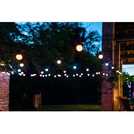 Twinkly - LED RGB Regulação exterior corrente decorativa FESTOON 20xLED 14m IP44 Wi-Fi
