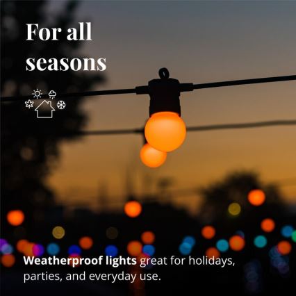Twinkly - LED RGB Regulação exterior corrente decorativa FESTOON 20xLED 14m IP44 Wi-Fi