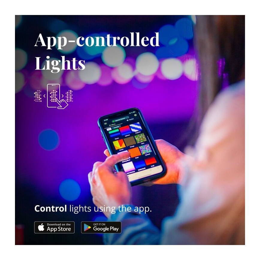 Twinkly - LED RGB Regulação exterior corrente decorativa FESTOON 20xLED 14m IP44 Wi-Fi