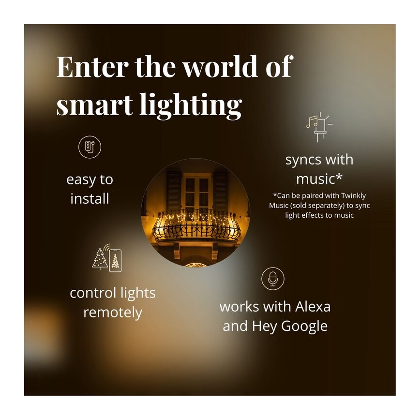 Twinkly - LED Regulação exterior Cortina de Natal ICICLE 190xLED 11,5m IP44 Wi-Fi