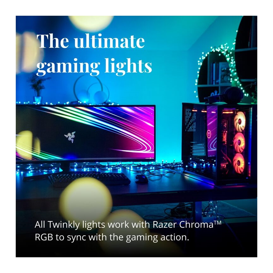 Twinkly - LED RGBW Regulação exterior Cortina de Natal ICICLE 190xLED 11,5m IP44 Wi-Fi