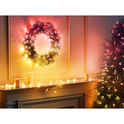 Twinkly - LED RGB Regulação Corrente de Natal CANDIES 100xLED 8 m USB Wi-Fi