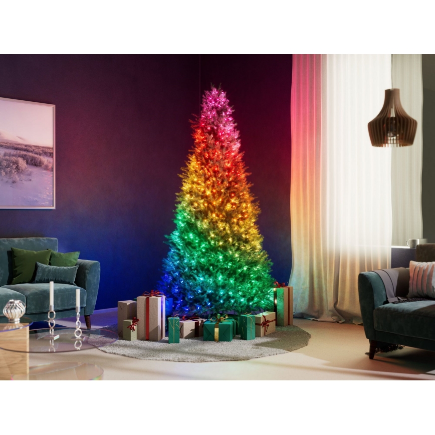 Twinkly - LED RGB Regulação Corrente de Natal CANDIES 100xLED 8 m USB Wi-Fi