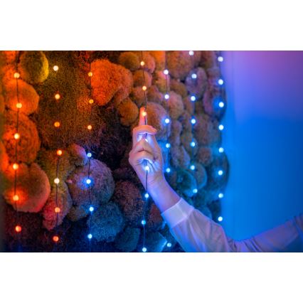 Twinkly - Corrente de Natal LED RGB regulável CANDIES 100xLED 8 m USB Wi-Fi