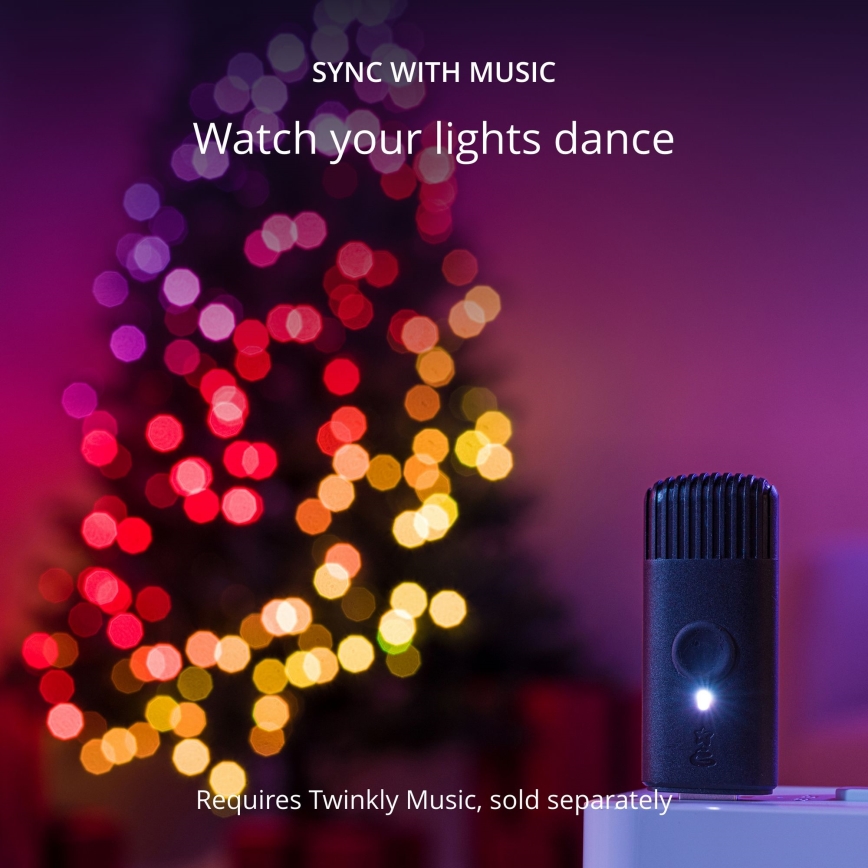 Twinkly - Corrente de Natal LED RGB regulável CANDIES 100xLED 8 m USB Wi-Fi