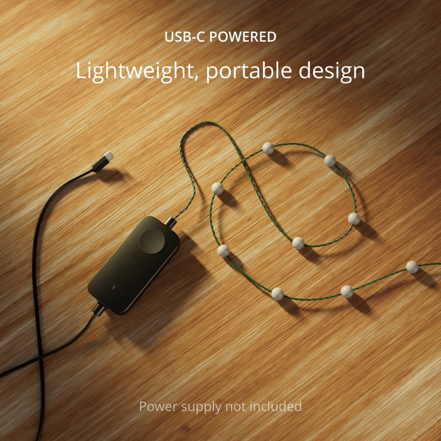 Twinkly - Corrente de Natal LED RGB regulável CANDIES 100xLED 8 m USB Wi-Fi