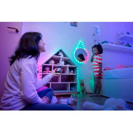 Twinkly - LED RGB Regulação Corrente de Natal CANDIES 100xLED 8 m USB Wi-Fi