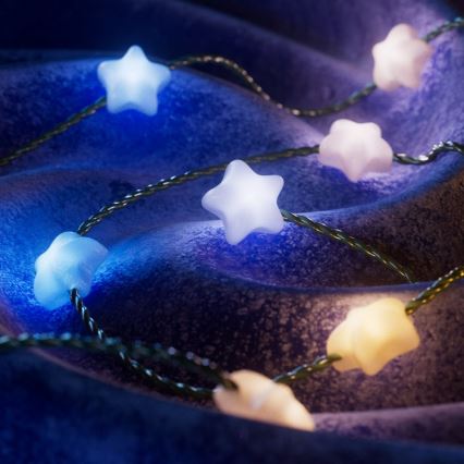 Twinkly - LED RGB Regulação Corrente de Natal CANDIES 200xLED 14 m USB Wi-Fi