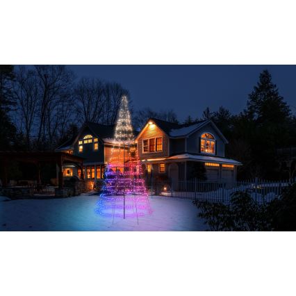 Twinkly - LED RGBW Árvore de Natal para exterior dimerizável LIGHT TREE 1000 LEDs 6 m IP44 Wi-Fi