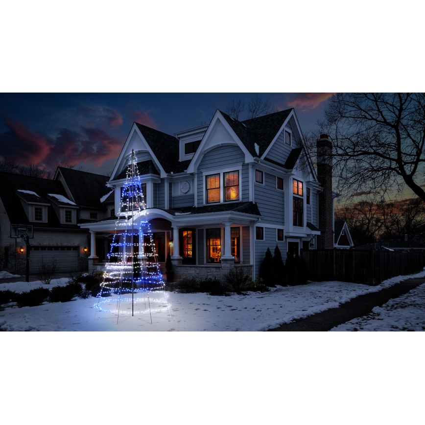 Twinkly - LED RGBW Árvore de Natal para exterior dimerizável LIGHT TREE 1000 LEDs 6 m IP44 Wi-Fi