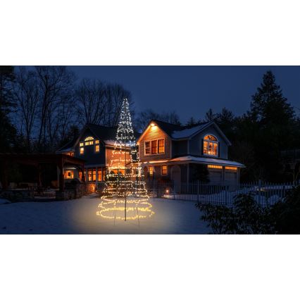Twinkly - LED RGBW Árvore de Natal para exterior dimerizável LIGHT TREE 1000 LEDs 6 m IP44 Wi-Fi