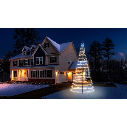 Twinkly - LED RGBW Árvore de Natal para exterior dimerizável LIGHT TREE 1000 LEDs 6 m IP44 Wi-Fi
