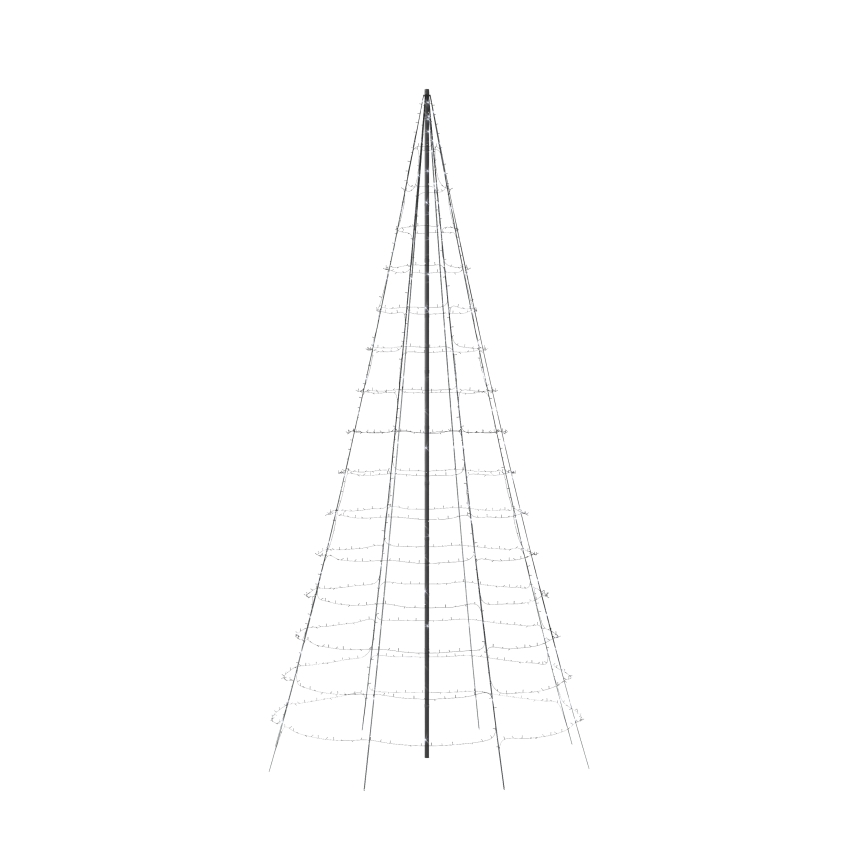 Twinkly - LED RGBW Árvore de Natal para exterior dimerizável LIGHT TREE 1000 LEDs 6 m IP44 Wi-Fi