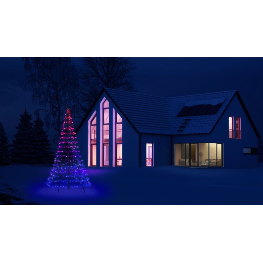 Twinkly - LED RGBW Árvore de Natal exterior com regulação LIGHT TREE 450xLED 3m IP44 Wi-Fi