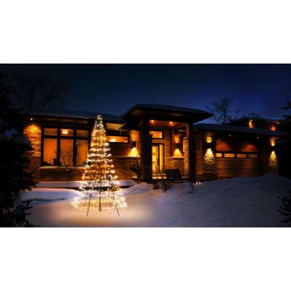 Twinkly - LED RGBW Árvore de Natal exterior com regulação LIGHT TREE 450xLED 3m IP44 Wi-Fi