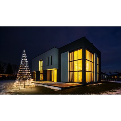 Twinkly - LED RGBW Árvore de Natal exterior com regulação LIGHT TREE 450xLED 3m IP44 Wi-Fi
