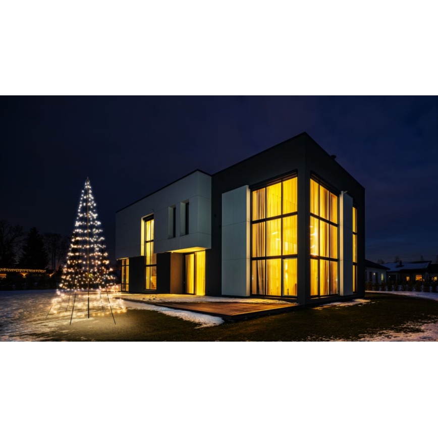 Twinkly - LED RGBW Árvore de Natal exterior com regulação LIGHT TREE 450xLED 3m IP44 Wi-Fi