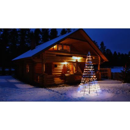 Twinkly - LED RGBW Árvore de Natal exterior com regulação LIGHT TREE 450xLED 3m IP44 Wi-Fi