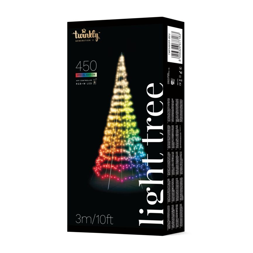 Twinkly - LED RGBW Árvore de Natal exterior com regulação LIGHT TREE 450xLED 3m IP44 Wi-Fi