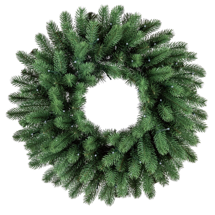 Twinkly - LED RGB Regulação Coroa de natal PRE-LIT WREATH 50xLED diâmetro 61cm Wi-Fi