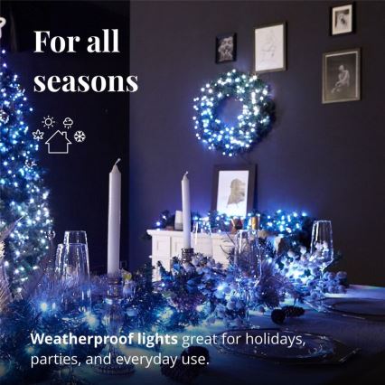 Twinkly - LED RGB Regulação Coroa de natal PRE-LIT WREATH 50xLED diâmetro 61cm Wi-Fi
