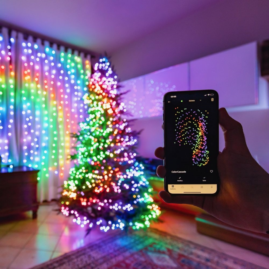 Twinkly - LED RGB Regulação exterior Corrente de Natal STRINGS 100xLED 11,5m IP44 Wi-Fi