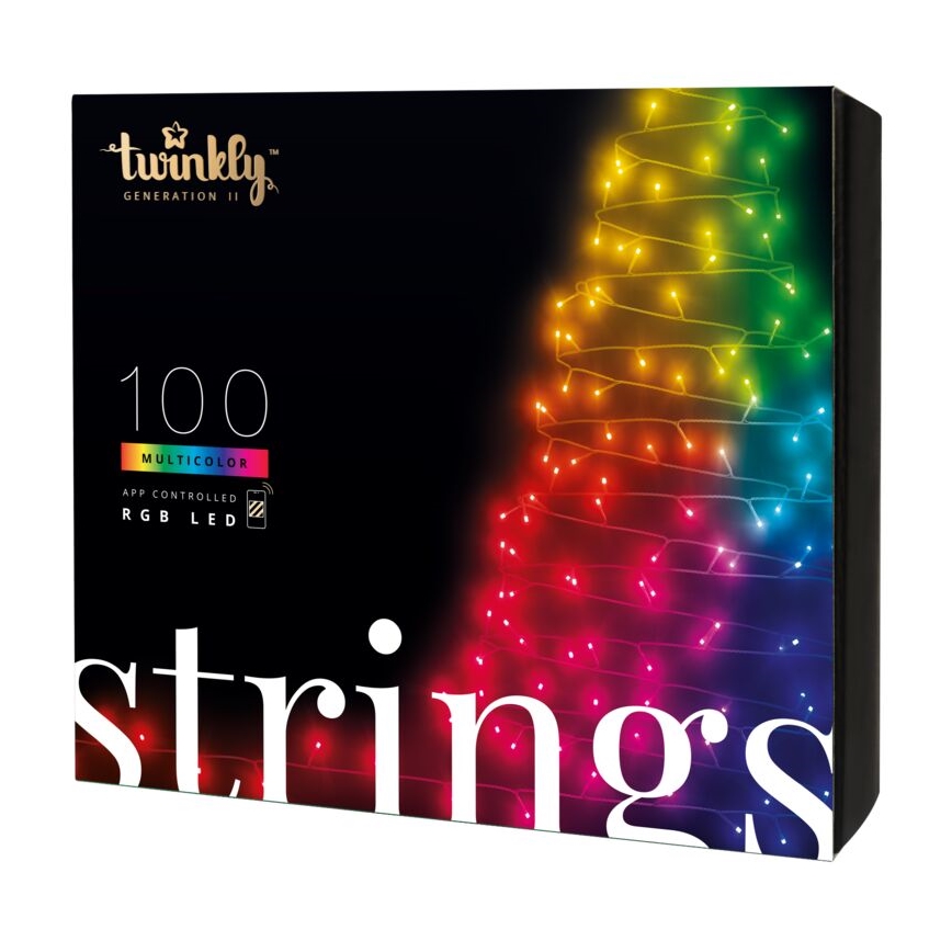Twinkly - LED RGB Regulação exterior Corrente de Natal STRINGS 100xLED 11,5m IP44 Wi-Fi